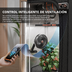 Clip fan Spider Farmer de 6 pulgadas para circular el aire dentro de la carpa
