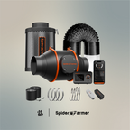 Kit de ventilación de 4 pulgadas del kit con extractor de 205 CFM, filtro de carbón y controlador GGS
