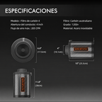 Extractor Spider Farmer con nivel de ruido de 26,8 dB(A) y motor de 3000 RPM