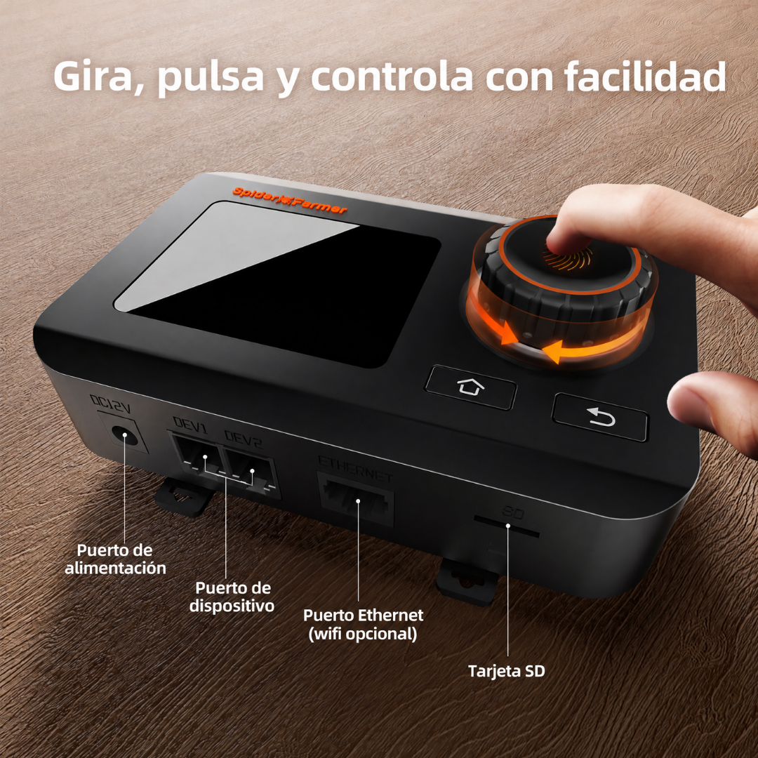 Controlador GGS con monitoreo de temperatura, humedad y VPD