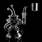 Hydra Mini Dab Rig by MJ Arsenal featuring a unique Klein Recycler design for enhanced vapor cooling.